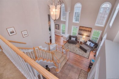 The windows are tinted in this room to aid in energy efficiency