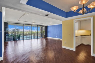 Expansive living room with direct bay views.
