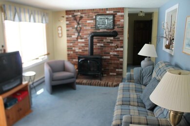 Living Room with Gas Stove