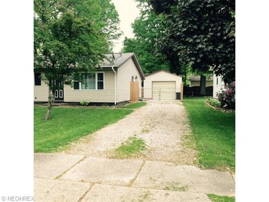 The detached garage