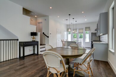 The second floor provides a spacious kitchen, a br