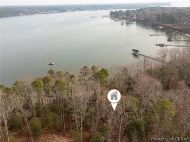 drone view from land down the river