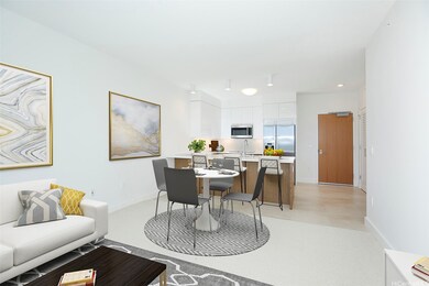 Dining area enhanced with virtual staging
