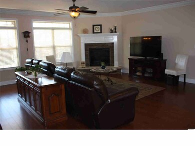 Dining Room, hardwood floors, trey ceiling, surrounded by distinctive columns