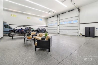 Garage with baseboards