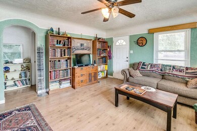 Living Room with Ceiling Fan