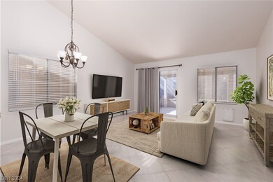 Family room, virtually staged.