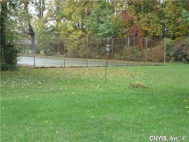 Tennis Court. This photo was taken from the rear y