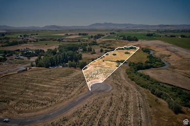 View of property location with rural landscape and property parcel outlined