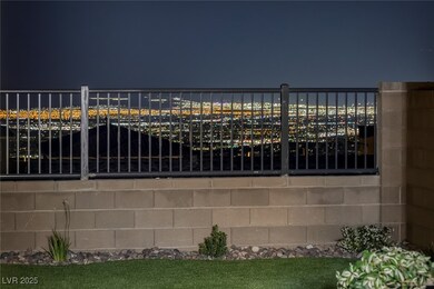 View of gate at twilight
