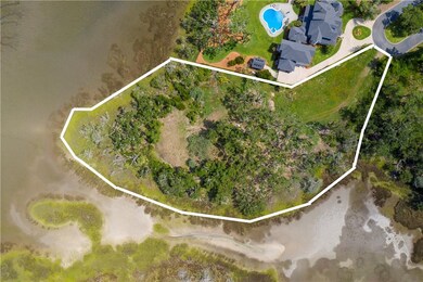 Overhead shot of 2.13 acre lot with property lines