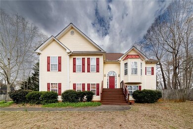 View of front of home with fence