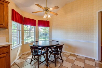 Eat-in Dining overlooks private backyard (Installe