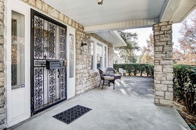 Covered front porch
