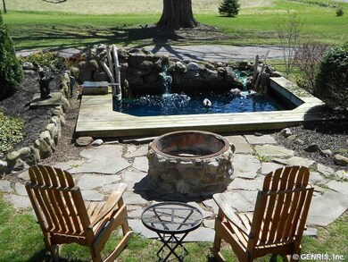 Exterior Front. Relax by the pond- stress will mel