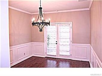 Large seperate dining room with French doors to pr