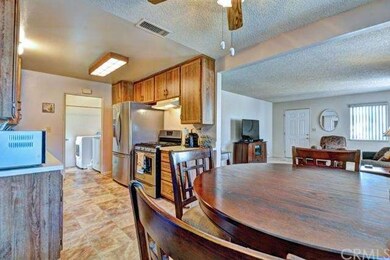 View of kitchen from dining area