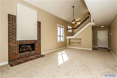 Beautiful fireplace in the living room