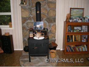 Family room stove-  cozy!