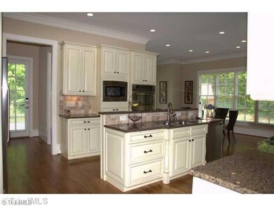 Kitchen. Gourmet kitchen with stainless appliances complete with double ovens and gas cooktop.