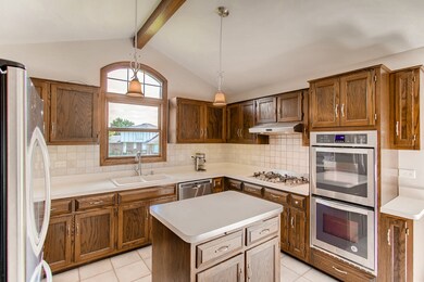 Large Kitchen with Vaulted Ceilings