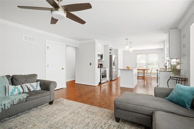 Kitchen has been opened up to family room.