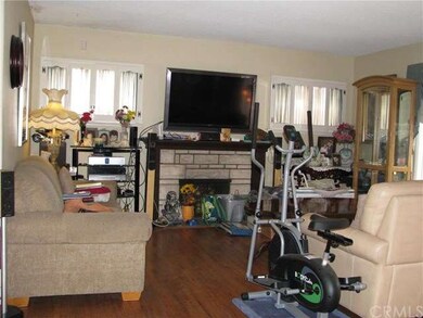 Living room w/brick fireplace