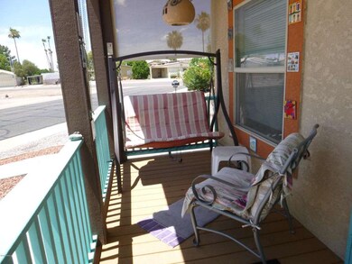 Welcome home: front patio
