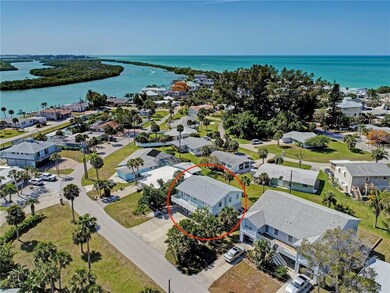 Aerial view of the Triplex looking south,
