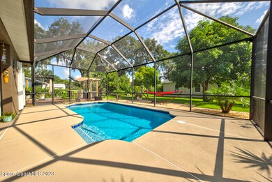 screened-in swimming pool