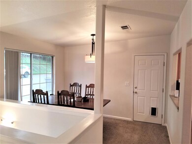 dining and garage door