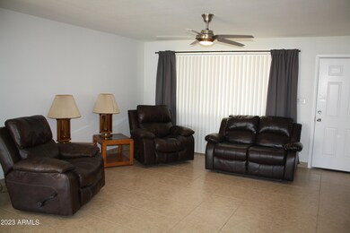 Living Room With New Ceiling Fan