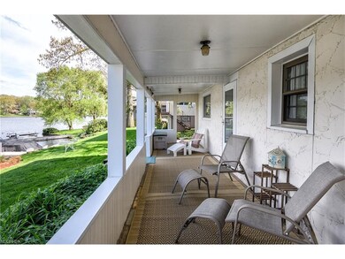 Lake view from the lower-level, open porch