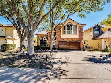 View of front of property featuring brick siding,