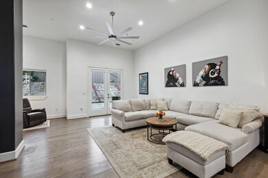 Living room w/view of balcony