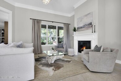 Front/formal living room with fireplace