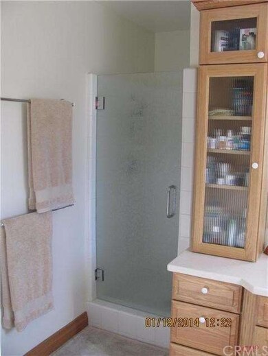 Master bath tiled shower