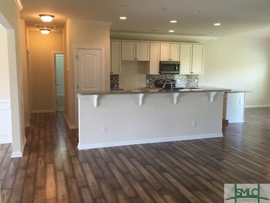 Upgraded Kitchen Cabinets with great Backsplash