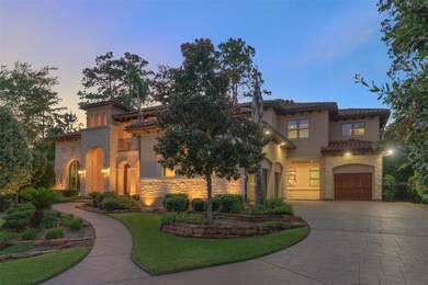 This Mediterranean home wit tile roof stucco and stone combination with a true 4 car garage with Epoxy floors.