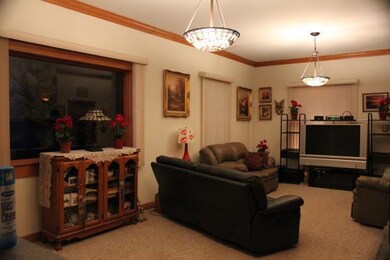 Living area on upper level