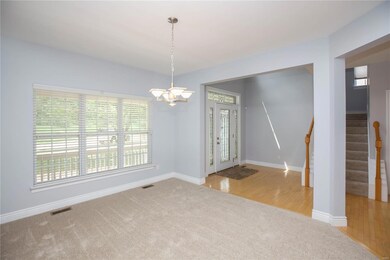 dining room with large windows