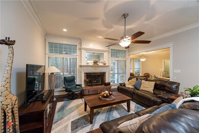 Open living room and kitchen.