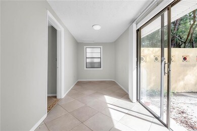 A bonus space or breakfast nook, leading out to th