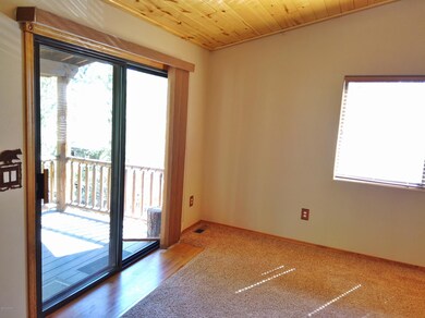 Sliding door to large deck