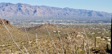 Close-up of the Catalina Mountains
