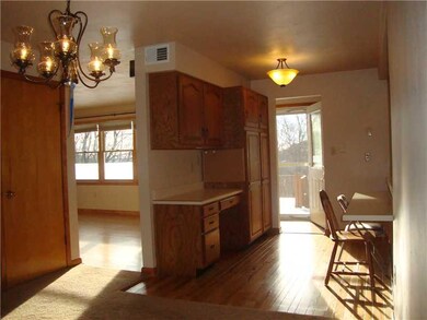 Kitchen. Wall Pantries & Desk.  Attic Access