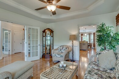 Dining room, reading room, or a 2nd office. French doors.