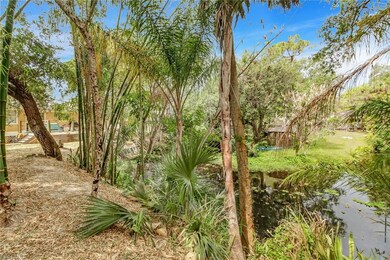 Looking back toward the home from midway of the creek basin.