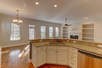 Kitchen open to family room