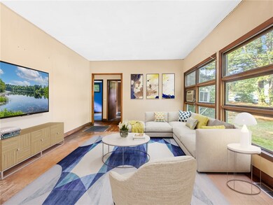 Living room staged